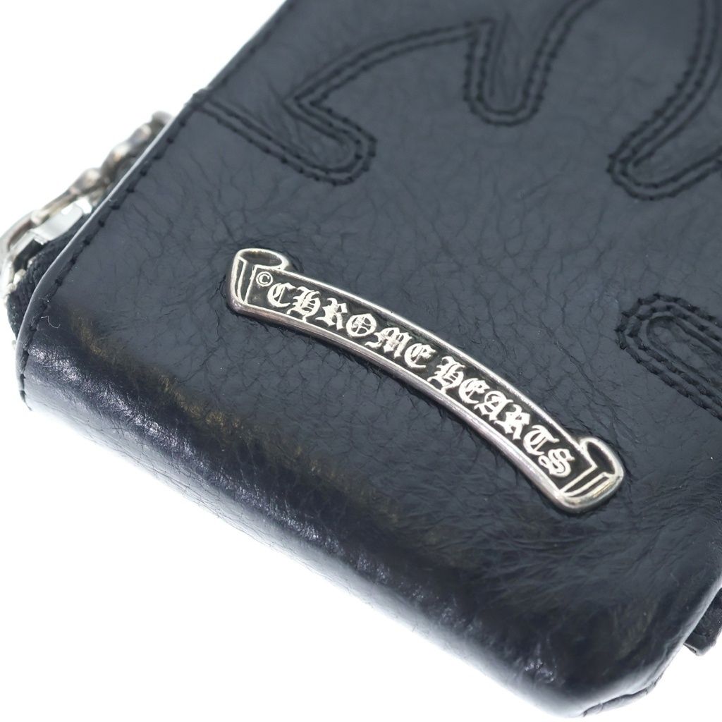 Chrome Hearts One Trillion Flareani Leather Coin Case Black — view 5