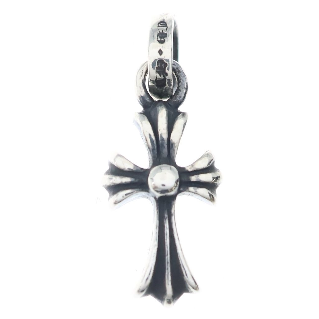 Chrome Hearts Crs Baby Fat Cross Pendant Silver
