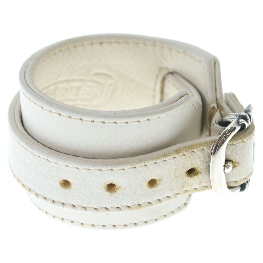 Chrome Hearts RR Tiny Buckle Rock'n'roll Leather Bracelet — view 3