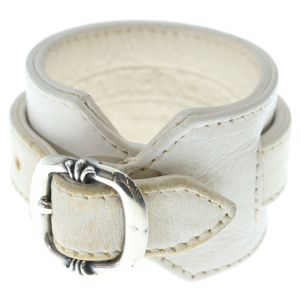 Chrome Hearts RR Tiny Buckle Rock'n'roll Leather Bracelet