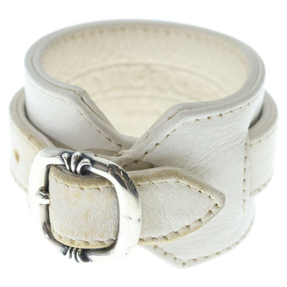 Chrome Hearts RR Tiny Buckle Rock'n'roll Leather Bracelet