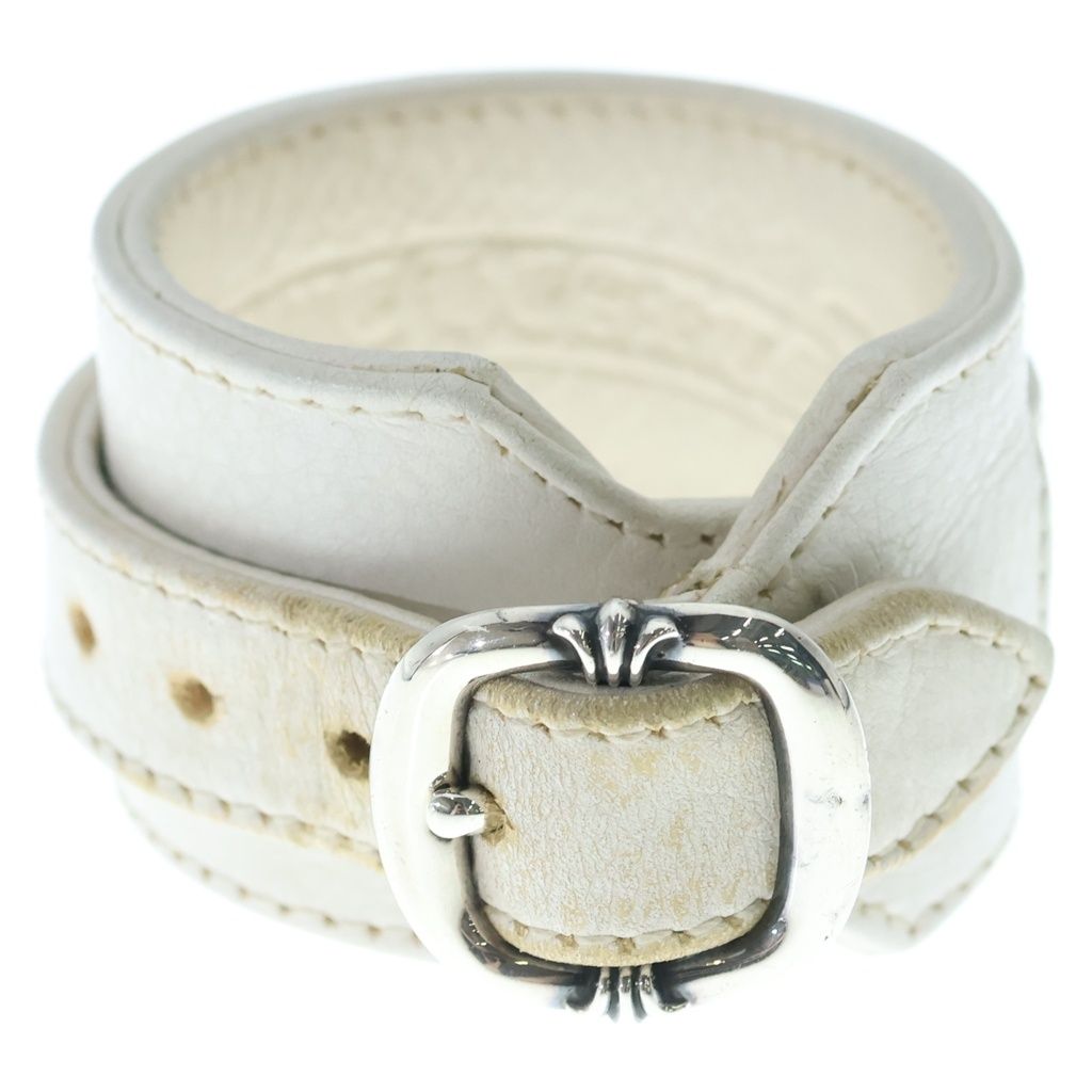 Chrome Hearts RR Tiny Buckle Rock'n'roll Leather Bracelet — view 5