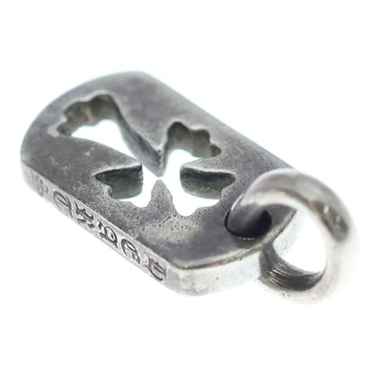 Chrome Hearts DT Tny CO Crs Tiny Cutout Cross Dog Tag Charm Pendant Silver — view 6