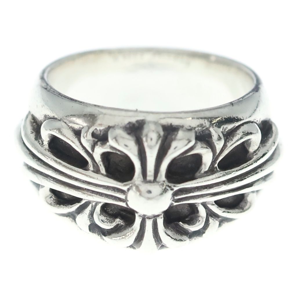 Chrome Hearts Flrl Crs Floral Cross Ring Silver — view 4