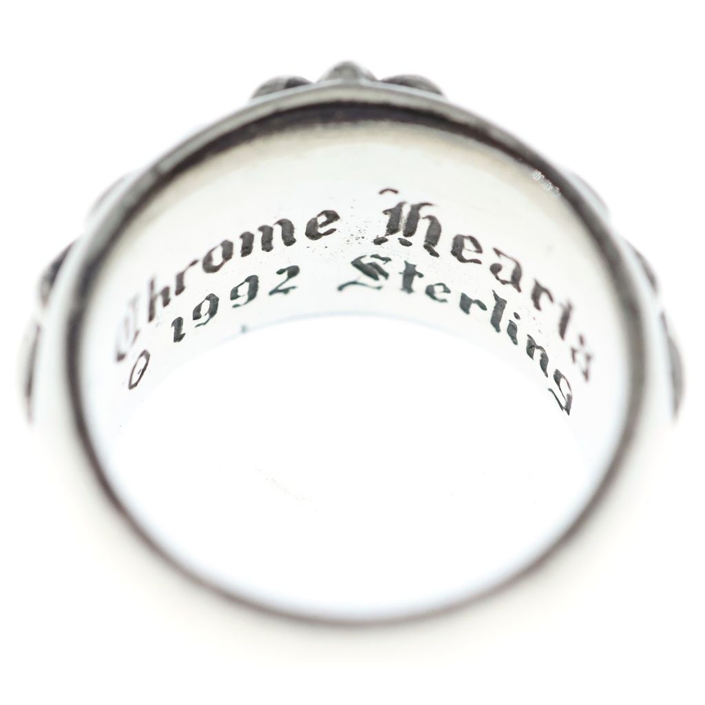 Chrome Hearts Flrl Crs Floral Cross Ring Silver — view 5