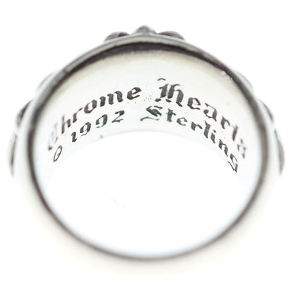 Chrome Hearts Flrl Crs Floral Cross Ring Silver — view 5