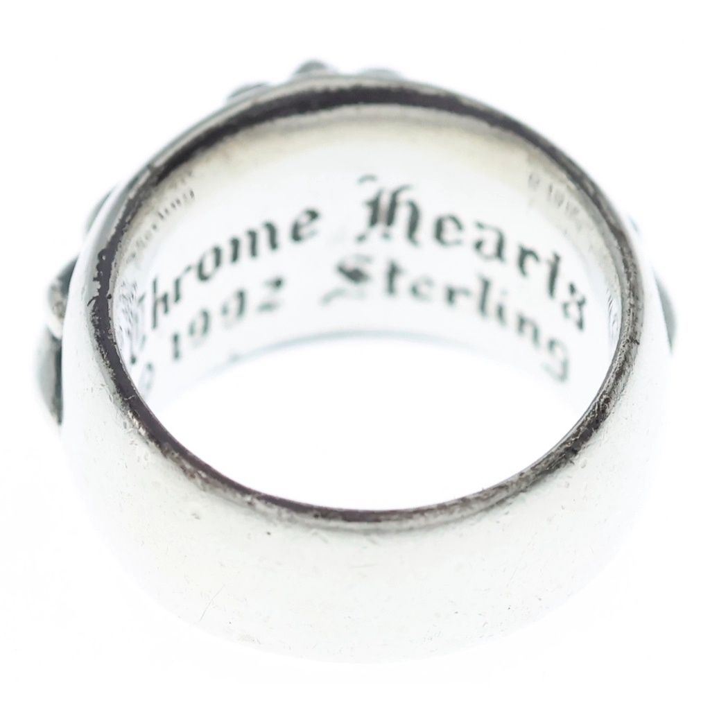 Chrome Hearts Flrl Crs Floral Cross Ring Silver — view 2