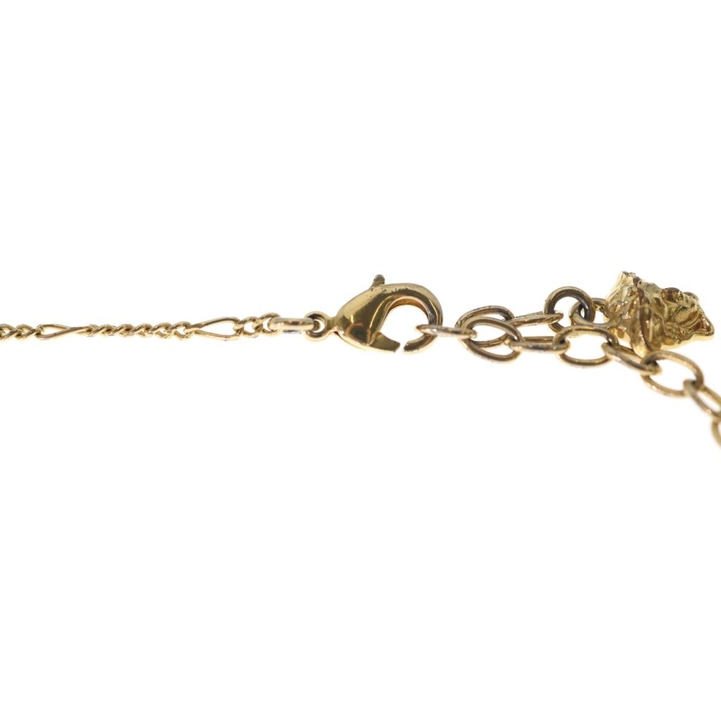 Versace Medusa Logo Plate Necklace Silver Gold — view 4