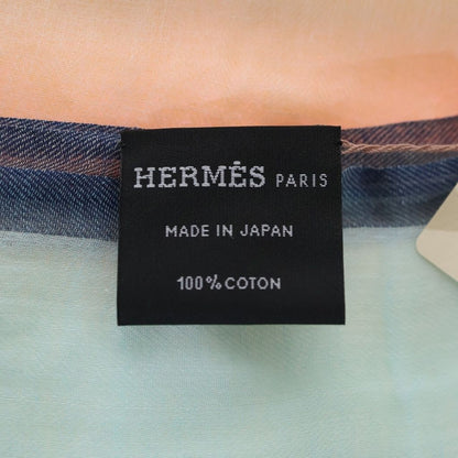 Hermes Naoshima Cotton Shawl Multicolor Scarf — view 4