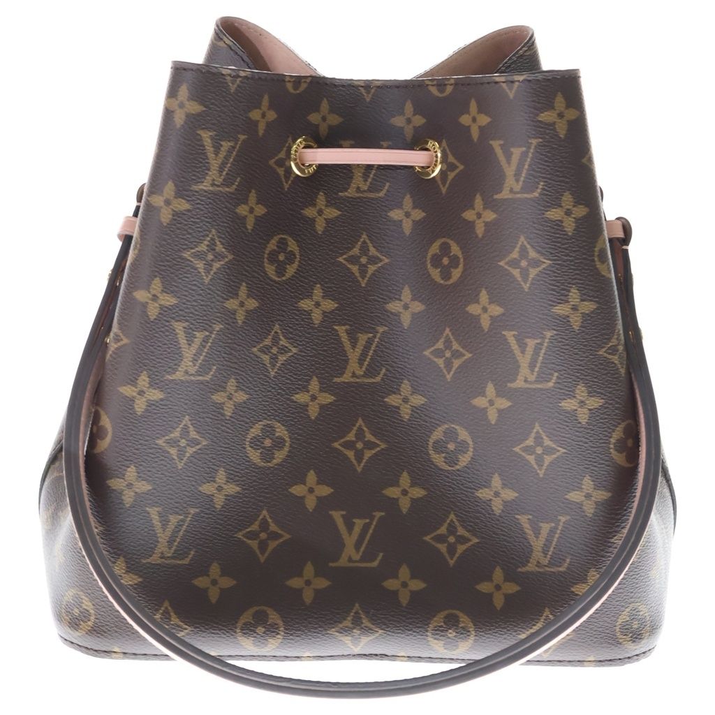 Louis Vuitton Monogram Neo Noe Shoulder Bag Rose Poudre Brown Leather — view 2