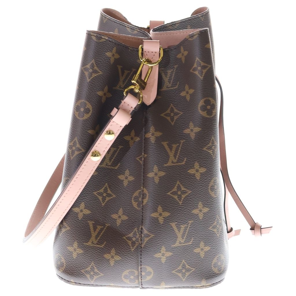 Louis Vuitton Monogram Neo Noe Shoulder Bag Rose Poudre Brown Leather — view 3