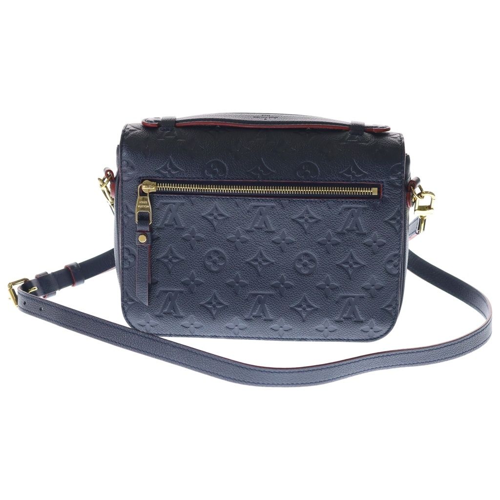 Louis Vuitton Monogram Empreinte Pochette Metis Marine Handbag — view 2