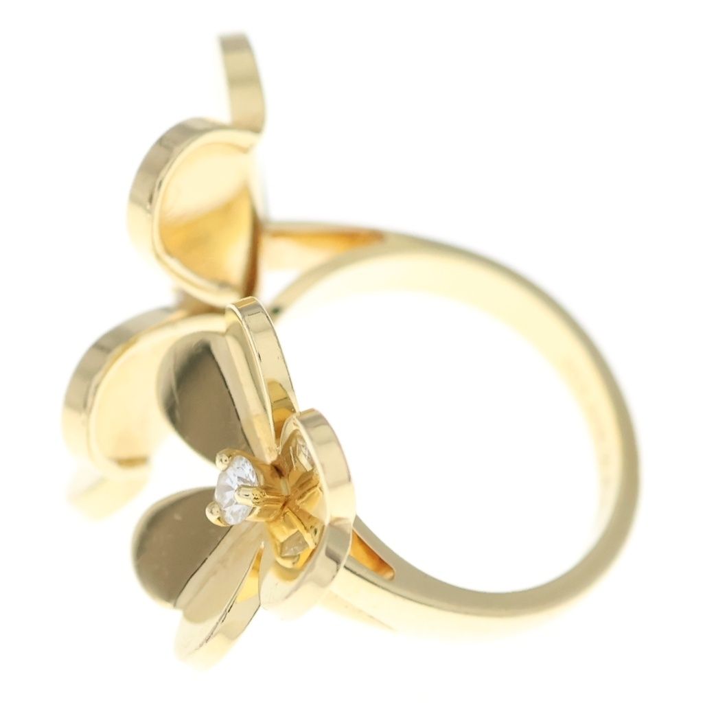 Van Cleef & Arpels Frivole Entre les Doors Diamond Ring 18k YG Yellow Gold — view 4