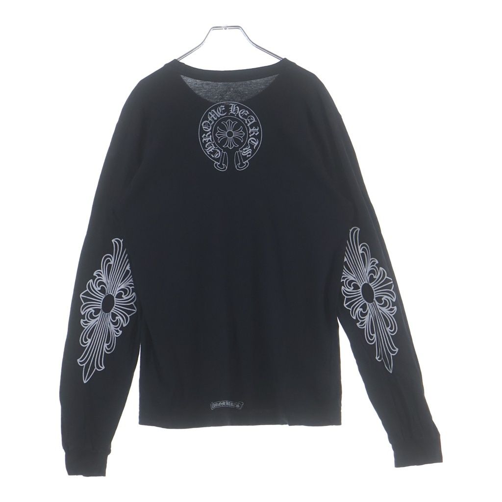 Chrome Hearts Neck Logo L S T-Shirt Arm Floral Backhoe Swoosh Print Crew Long