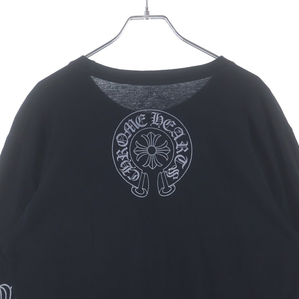 Chrome Hearts Neck Logo L S T-Shirt Arm Floral Backhoe Swoosh Print Crew Long — view 4