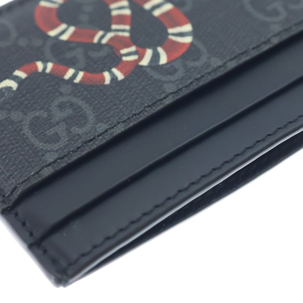 Gucci Kingsnake GG Supreme Card Case Black — view 6