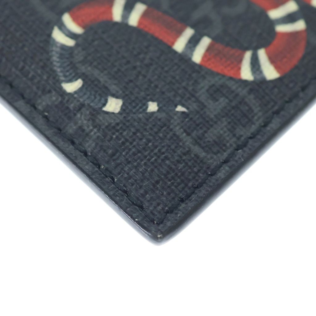 Gucci Kingsnake GG Supreme Card Case Black — view 4