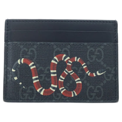 Gucci Kingsnake GG Supreme Card Case Black