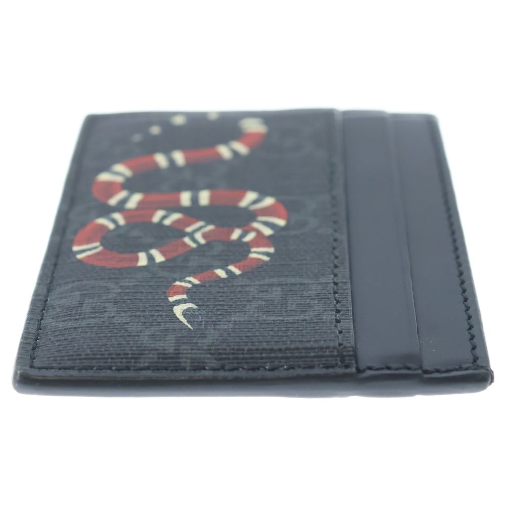 Gucci Kingsnake GG Supreme Card Case Black — view 3