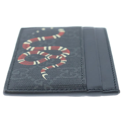Gucci Kingsnake GG Supreme Card Case Black — view 3
