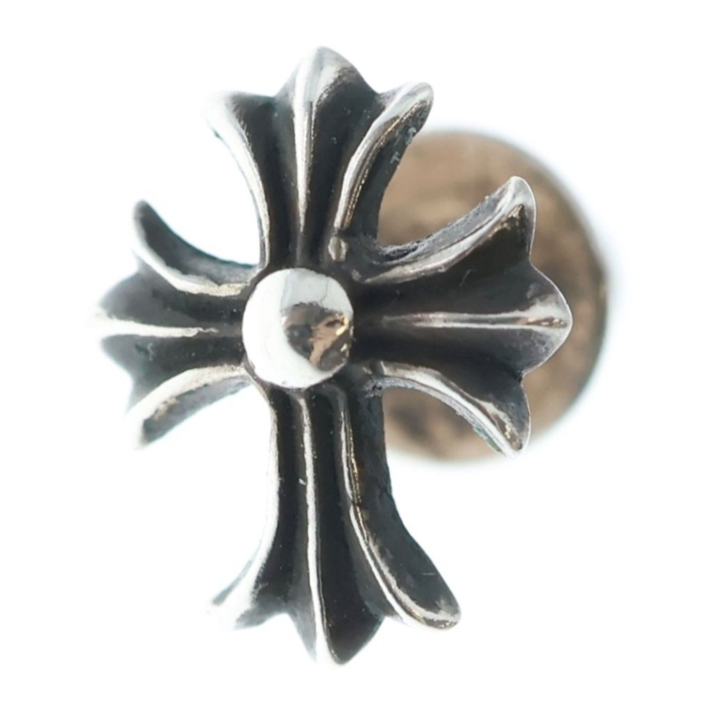 Chrome Hearts No2 CH Crs CH Cross Studs Earrings Silver