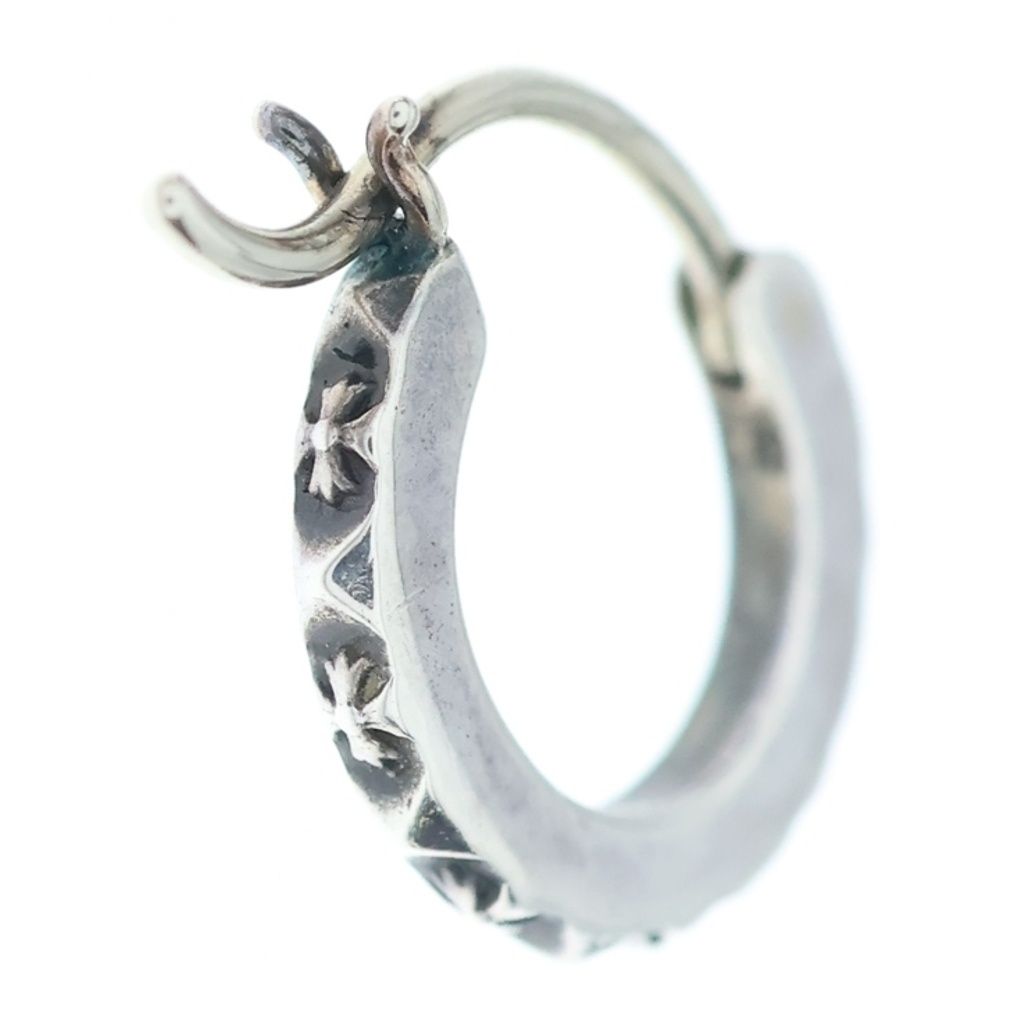 Chrome Hearts Tiny Tfp Hoop Tru Earrings Silver — view 2