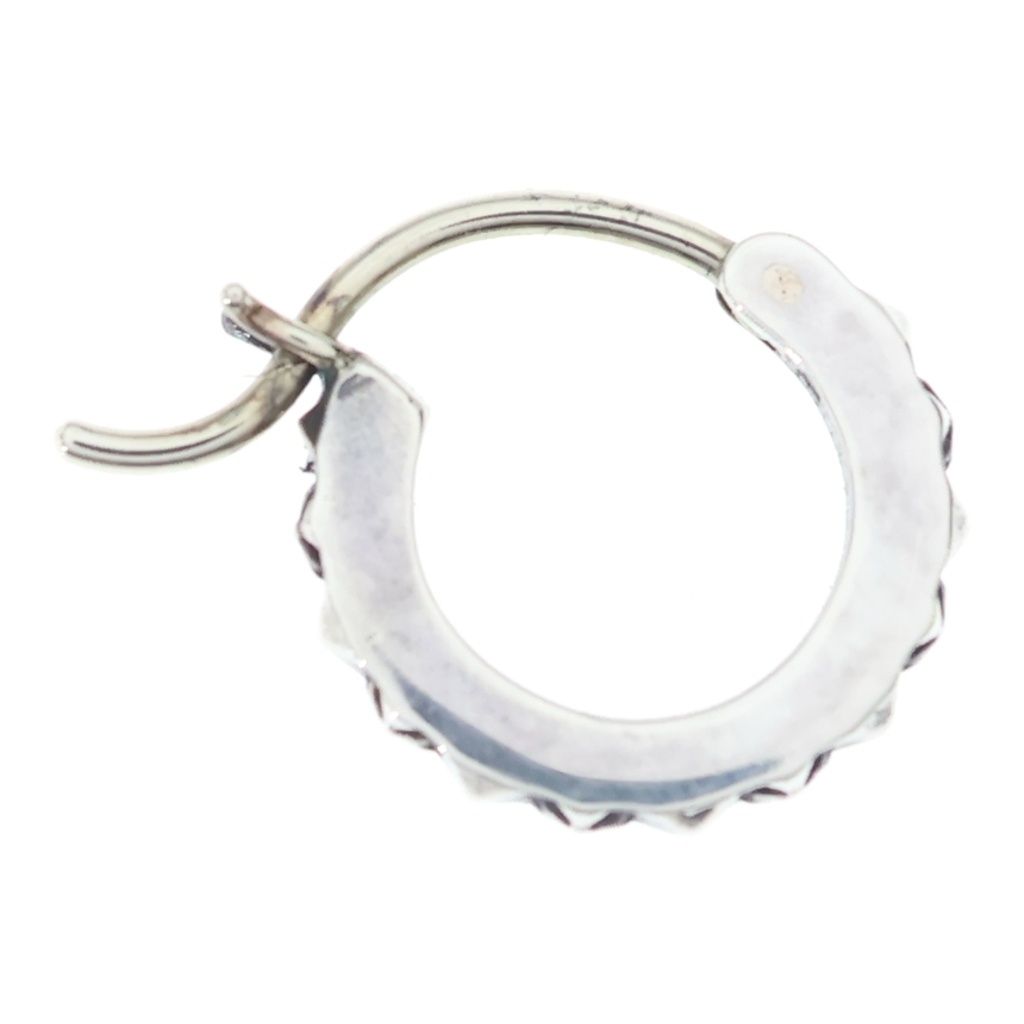 Chrome Hearts Tiny Tfp Hoop Tru Earrings Silver — view 4