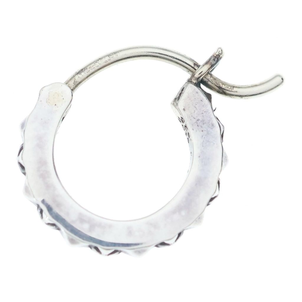 Chrome Hearts Tiny Tfp Hoop Tru Earrings Silver — view 3