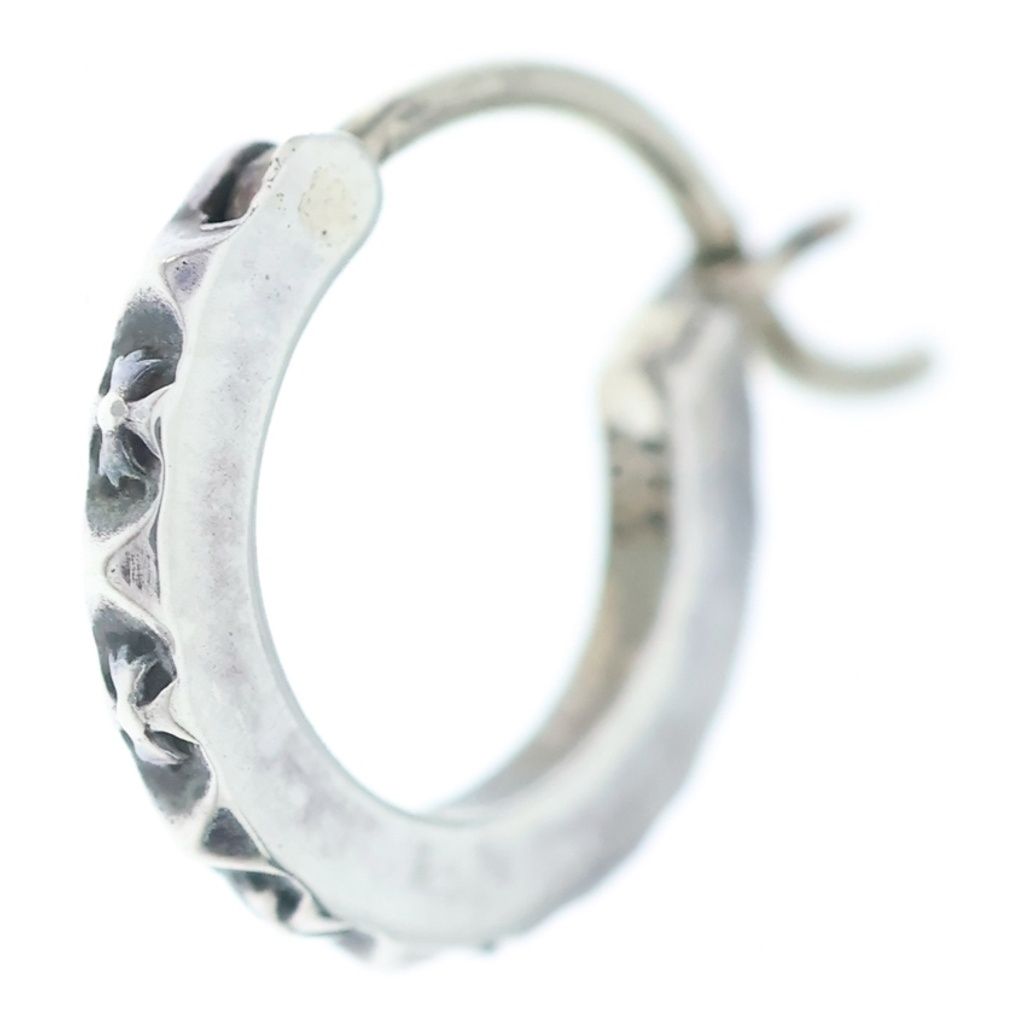 Chrome Hearts Tiny Tfp Hoop Tru Earrings Silver
