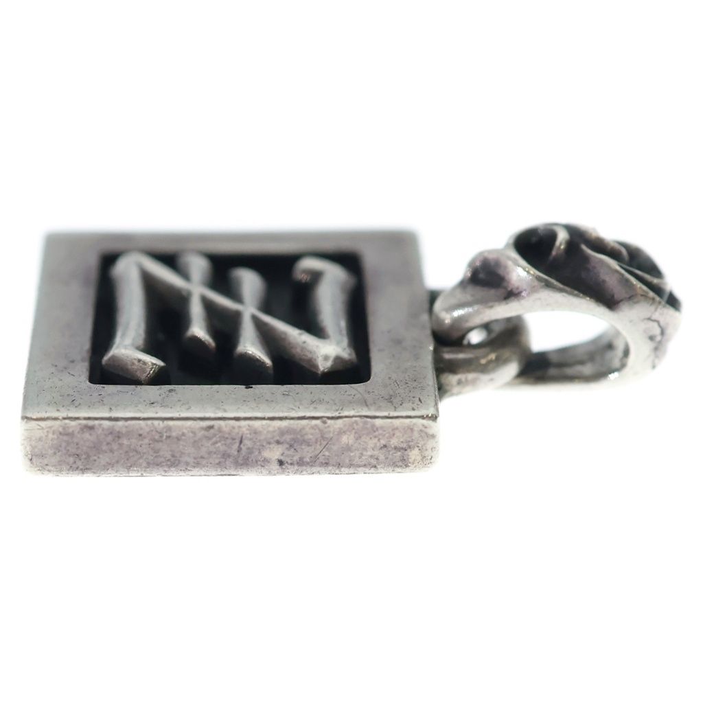 Chrome Hearts Framed Letter Block Alphabet Charm Pendant Silver — view 3