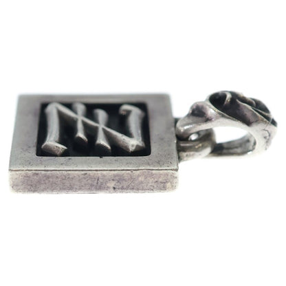 Chrome Hearts Framed Letter Block Alphabet Charm Pendant Silver — view 3