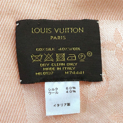 Louis Vuitton Monogram Naturel Scarf Shawl Pink — view 6