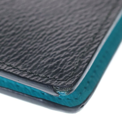 Louis Vuitton Portefeuille Brazza NM Monogram Eclipse Wallet Turquoise Gray — view 4