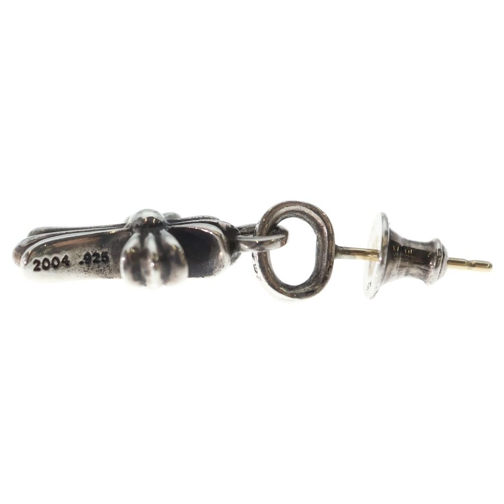 Chrome Hearts Bby Pprchn Baby Fat Cross Drop Earrings Silver — view 3