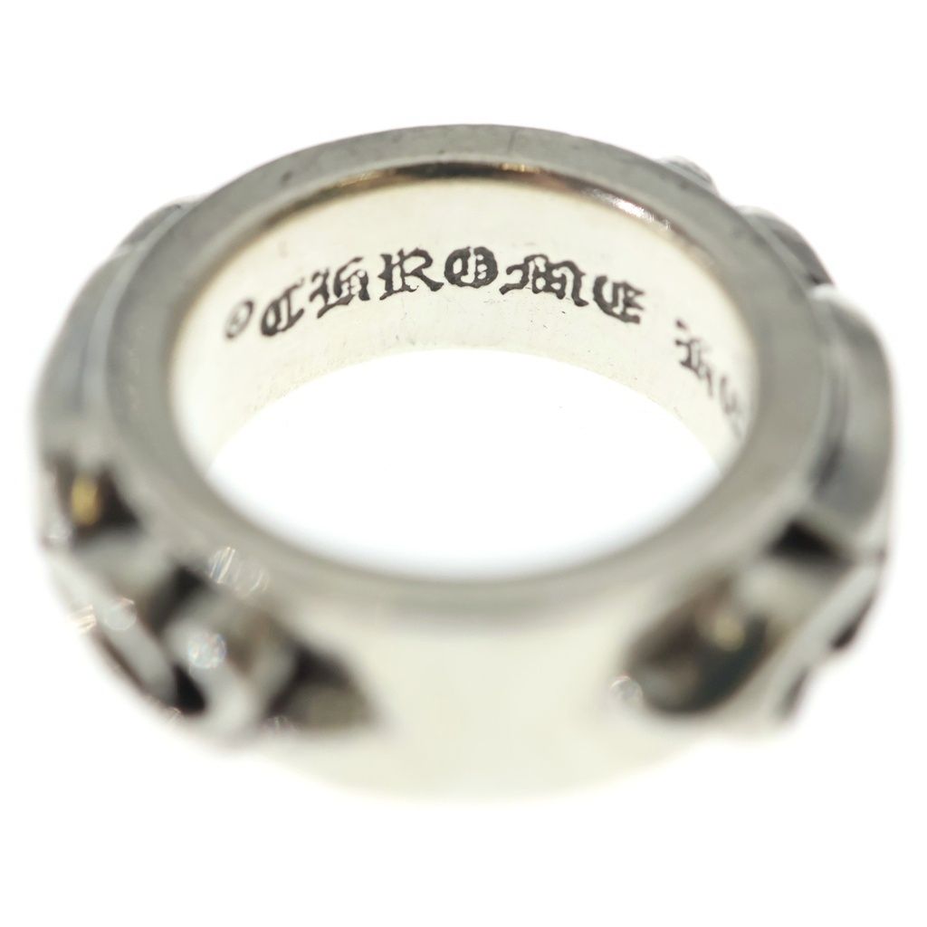 Chrome Hearts Dbl Narrow Vine Band Double Silver Ring — view 5