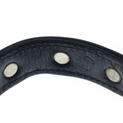 Chrome Hearts Gunslinger Crow Ball Leather Bracelet Black Silver — view 6