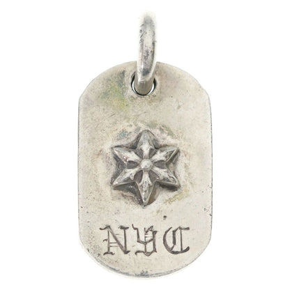 Chrome Hearts Raised Star Dogtag Nyc Limited Dog Tag Pendant Silver