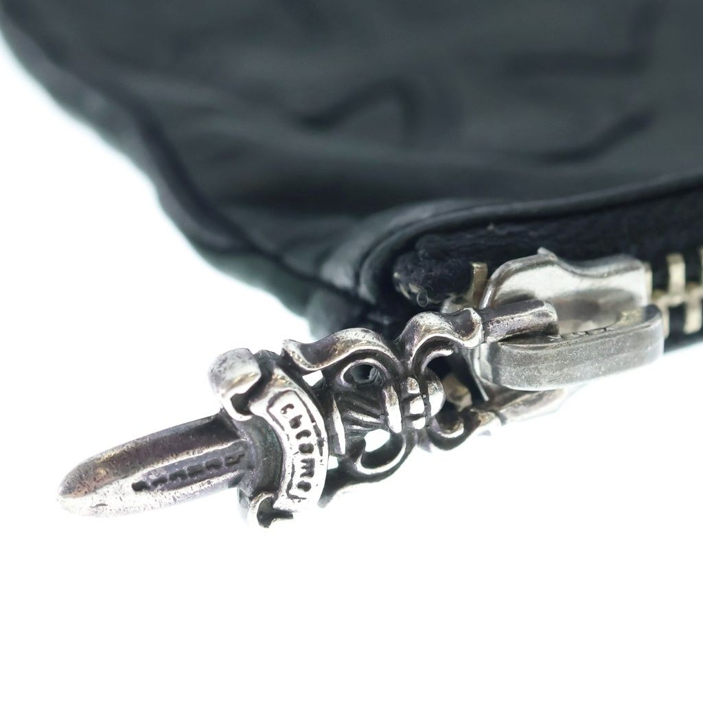 Chrome Hearts Zpr Chng Purse Change Cross Patch Daga Zip Coin Case — view 4