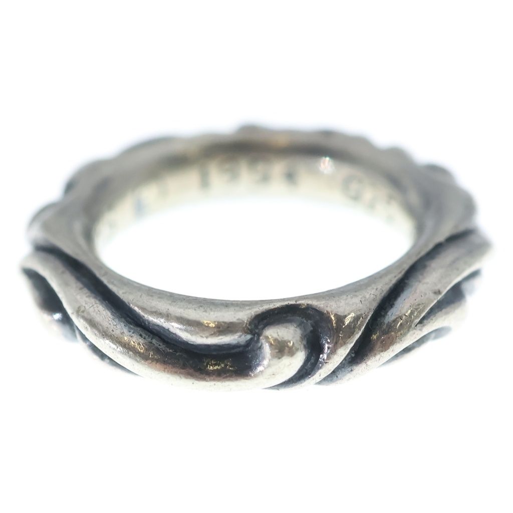 Chrome Hearts Scrl Band Scroll Ring Silver — view 2
