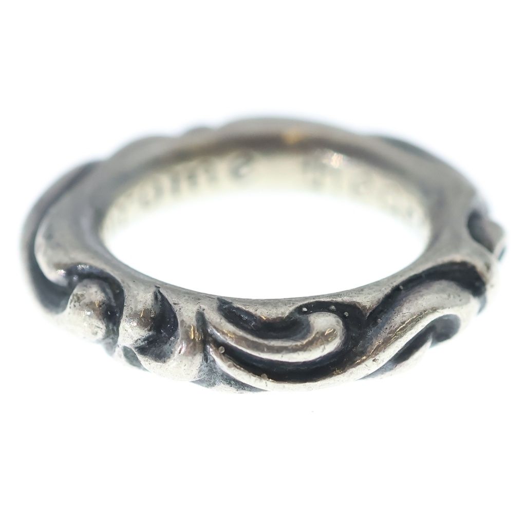 Chrome Hearts Scrl Band Scroll Ring Silver