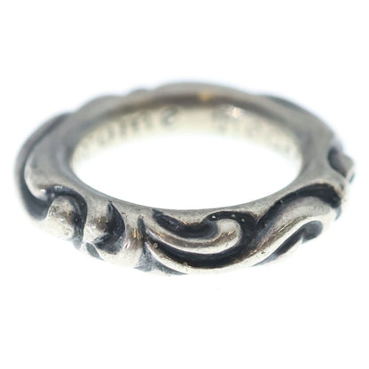 Chrome Hearts Scrl Band Scroll Ring Silver