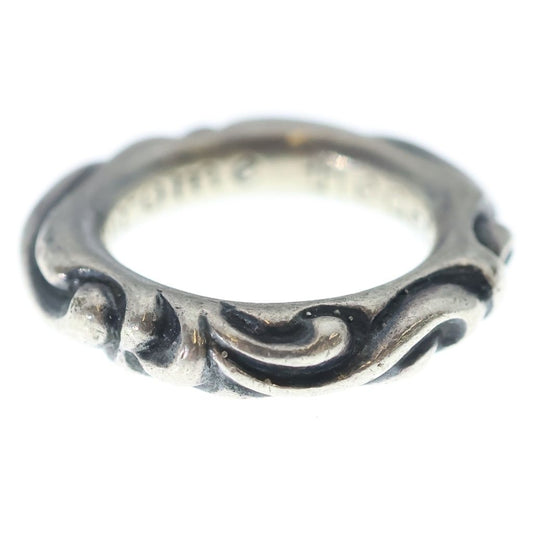 Chrome Hearts Scrl Band Scroll Ring Silver