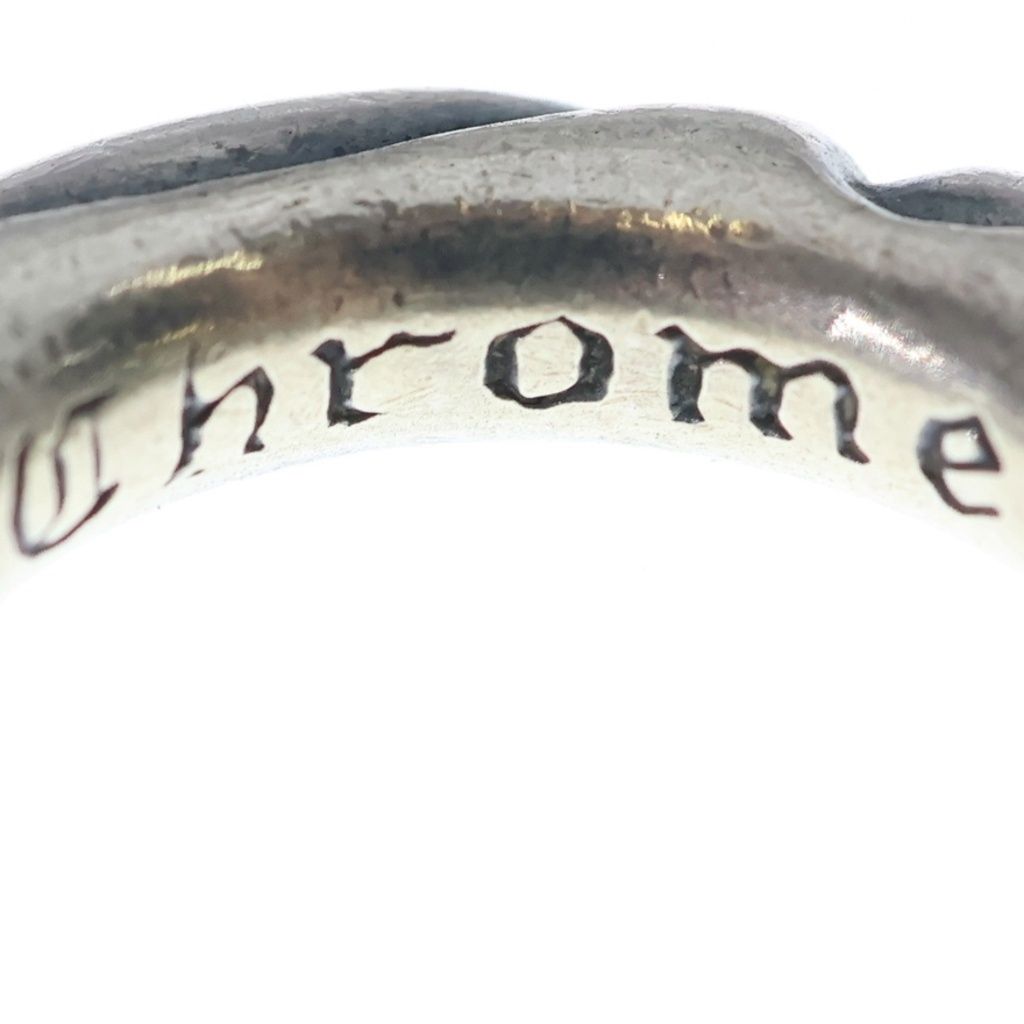 Chrome Hearts Scrl Band Scroll Ring Silver — view 5