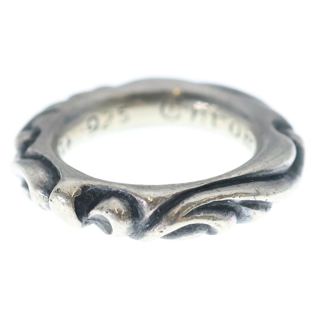 Chrome Hearts Scrl Band Scroll Ring Silver — view 4
