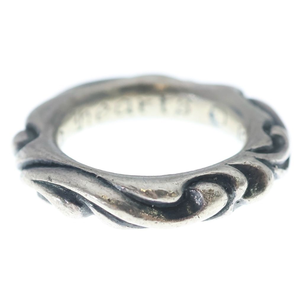 Chrome Hearts Scrl Band Scroll Ring Silver — view 3
