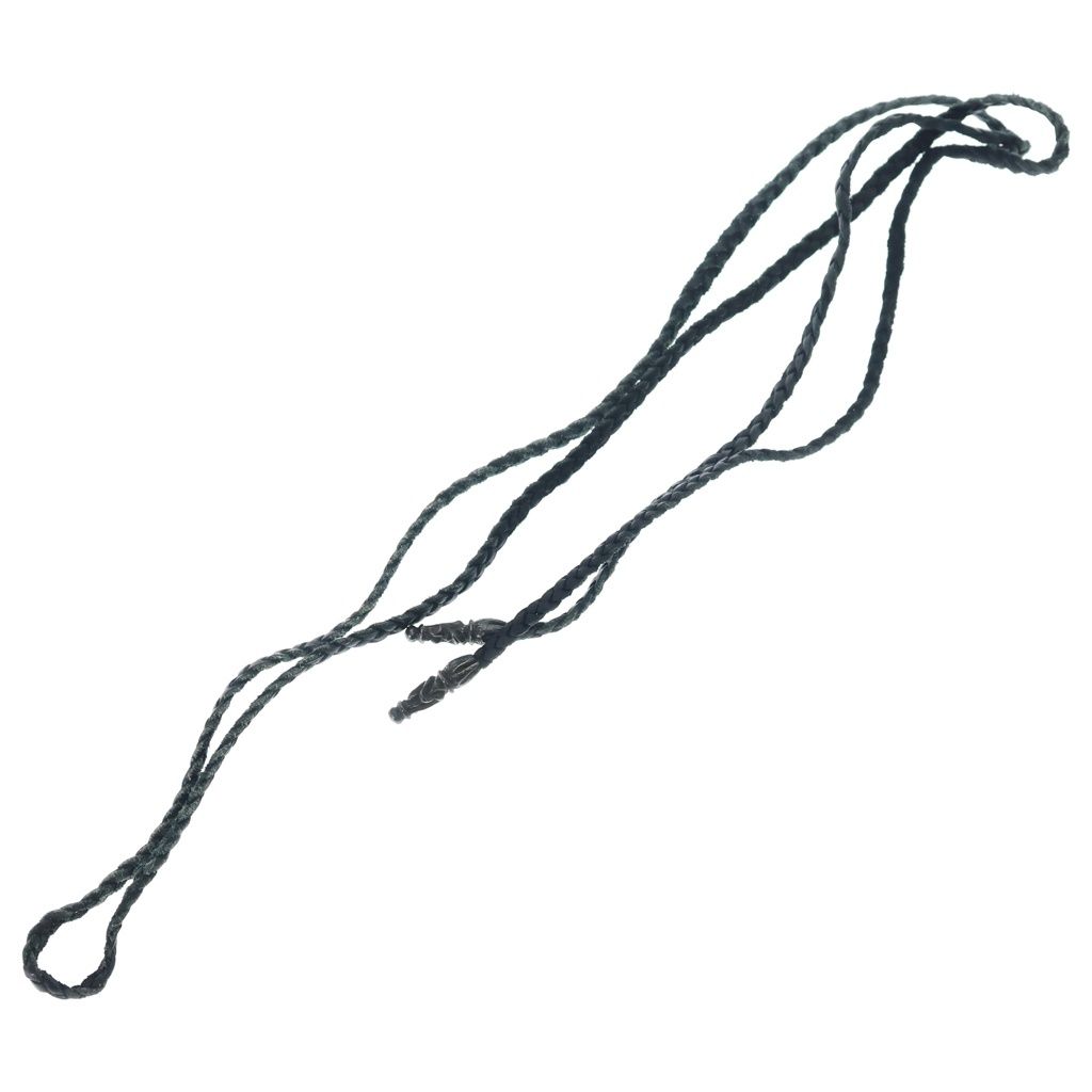 Chrome Hearts Leather Braid Scroll Blade Silver Necklace — view 2
