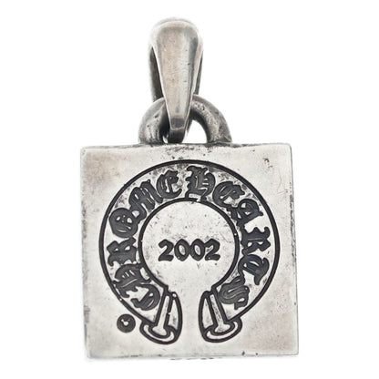 Chrome Hearts Framed Letter Block Alphabet Charm Pendant Silver — view 2