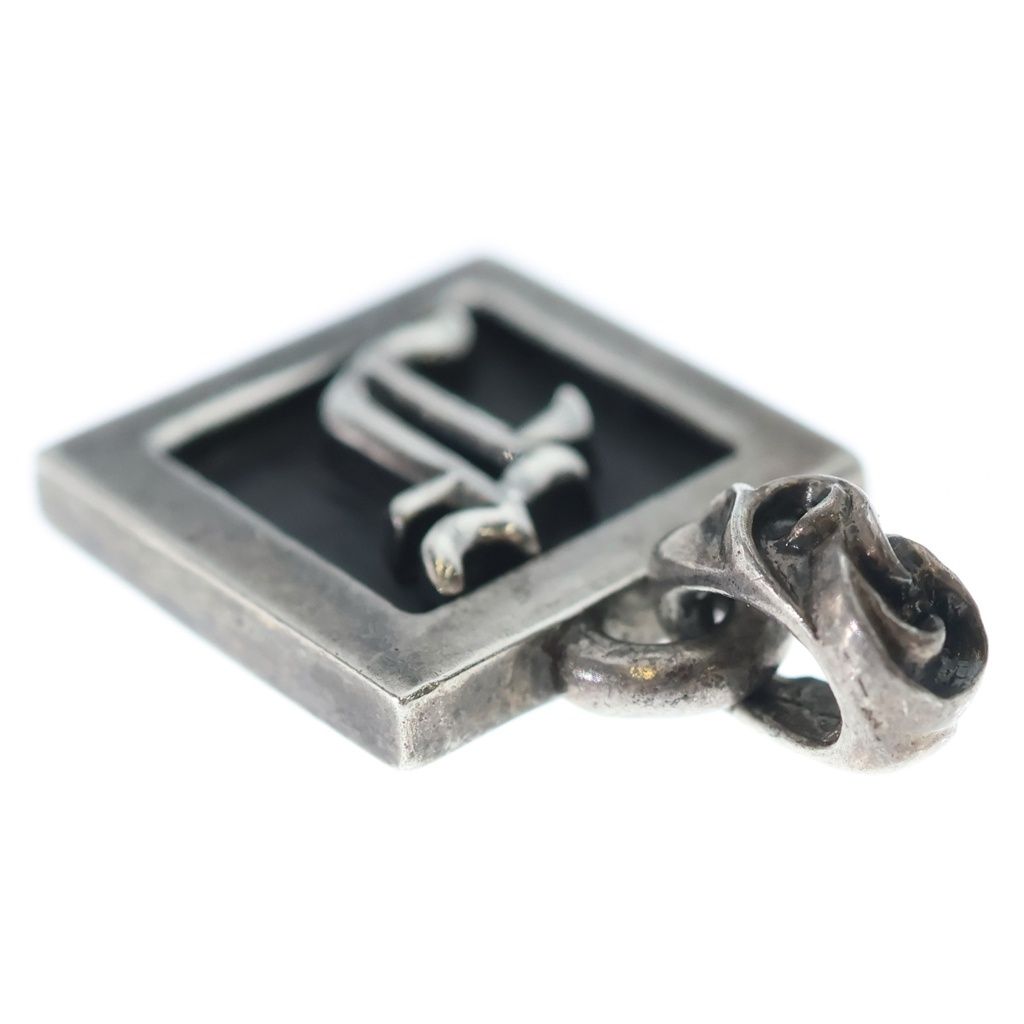 Chrome Hearts Framed Letter Block Alphabet Charm Pendant Silver — view 6