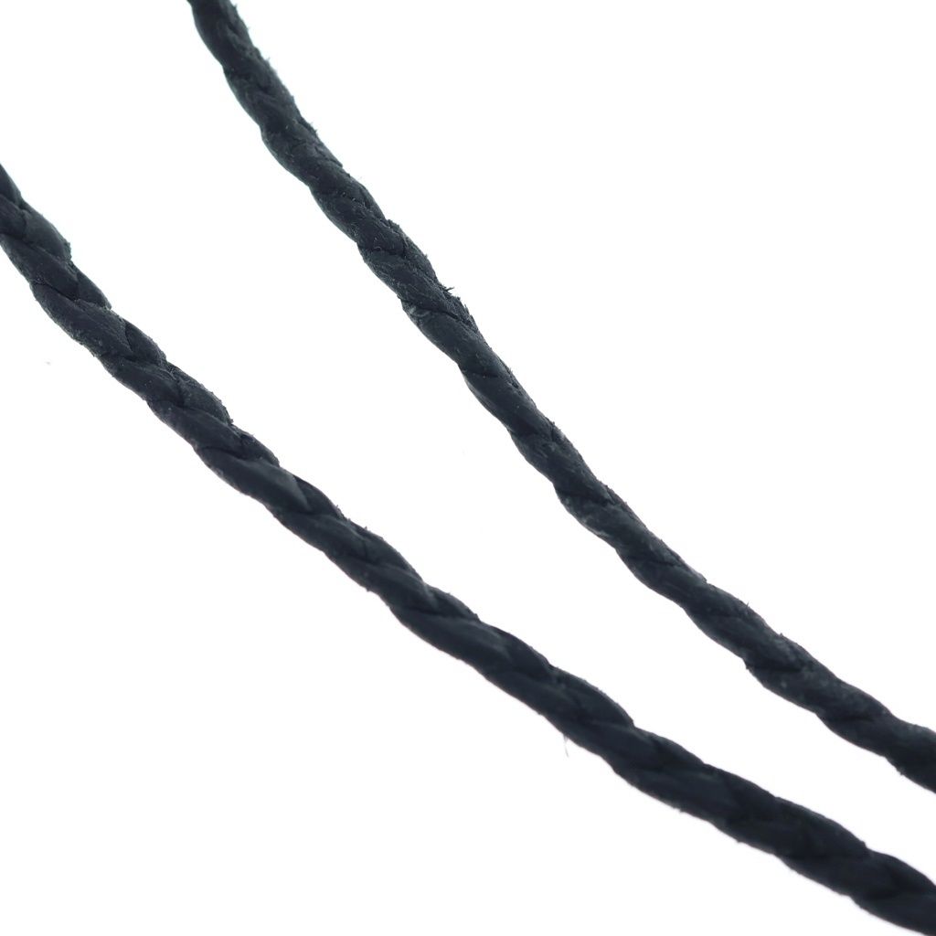 Chrome Hearts Vintage BS Fluer BS Flare Pendant Leather Braid Silver Black — view 4