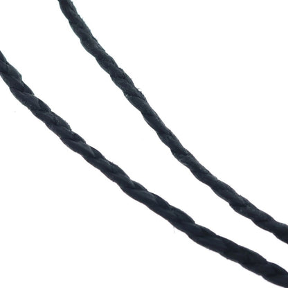 Chrome Hearts Vintage BS Fluer BS Flare Pendant Leather Braid Silver Black — view 4